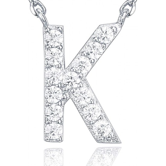 14K Gold Plated Cubic Zirconia Initial Necklace | Letter Dainty Necklaces for Women 14K Gold Plated Cubic Zirconia Initial Necklace | Letter Dainty Necklaces for Women