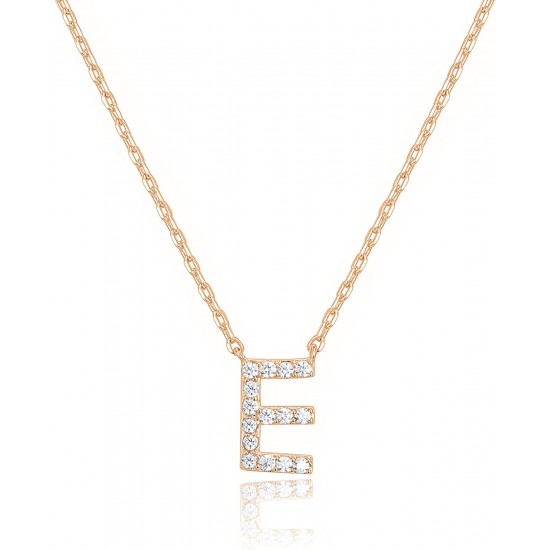 14K Gold Plated Cubic Zirconia Initial Necklace | Letter Dainty Necklaces for Women 14K Gold Plated Cubic Zirconia Initial Necklace | Letter Dainty Necklaces for Women