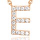 14K Gold Plated Cubic Zirconia Initial Necklace | Letter Dainty Necklaces for Women 14K Gold Plated Cubic Zirconia Initial Necklace | Letter Dainty Necklaces for Women