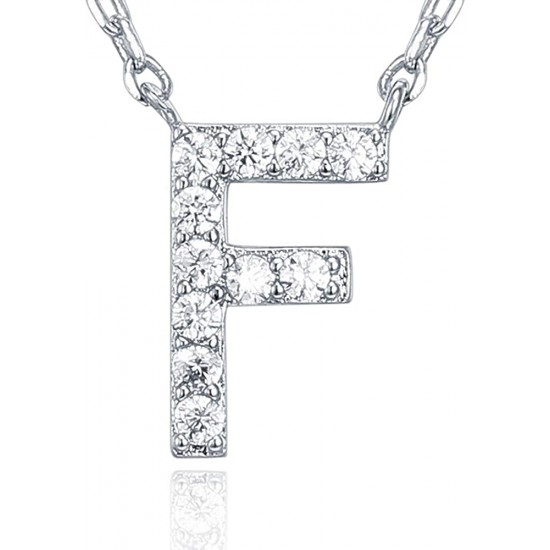 14K Gold Plated Cubic Zirconia Initial Necklace | Letter Dainty Necklaces for Women 14K Gold Plated Cubic Zirconia Initial Necklace | Letter Dainty Necklaces for Women