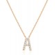 14K Gold Plated Cubic Zirconia Initial Necklace | Letter Dainty Necklaces for Women 14K Gold Plated Cubic Zirconia Initial Necklace | Letter Dainty Necklaces for Women