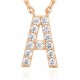 14K Gold Plated Cubic Zirconia Initial Necklace | Letter Dainty Necklaces for Women 14K Gold Plated Cubic Zirconia Initial Necklace | Letter Dainty Necklaces for Women