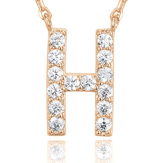 14K Gold Plated Cubic Zirconia Initial Necklace | Letter Dainty Necklaces for Women 14K Gold Plated Cubic Zirconia Initial Necklace | Letter Dainty Necklaces for Women