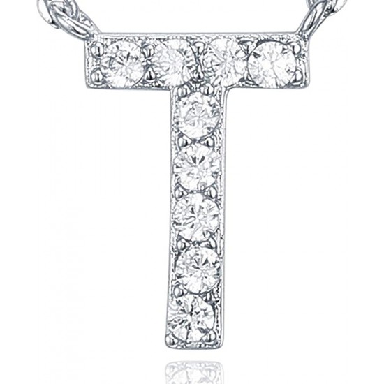 14K Gold Plated Cubic Zirconia Initial Necklace | Letter Dainty Necklaces for Women 14K Gold Plated Cubic Zirconia Initial Necklace | Letter Dainty Necklaces for Women