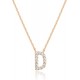 14K Gold Plated Cubic Zirconia Initial Necklace | Letter Dainty Necklaces for Women 14K Gold Plated Cubic Zirconia Initial Necklace | Letter Dainty Necklaces for Women