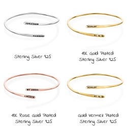 Personalized Adjustable Cuff Bracelet  Dainty Minimalist Engraved Gift Anniversary or Birthday for Women Girl Personalized Adjustable Cuff Bracelet  Dainty Minimalist Engraved Gift Anniversary or Birthday for Women Girl