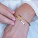 Personalized Adjustable Cuff Bracelet  Dainty Minimalist Engraved Gift Anniversary or Birthday for Women Girl