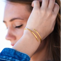 Personalized Adjustable Cuff Bracelet  Dainty Minimalist Engraved Gift Anniversary or Birthday for Women Girl Personalized Adjustable Cuff Bracelet  Dainty Minimalist Engraved Gift Anniversary or Birthday for Women Girl