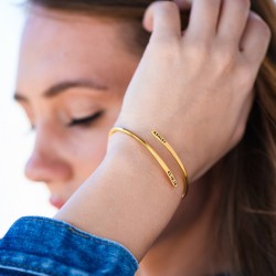 Personalized Adjustable Cuff Bracelet  Dainty Minimalist Engraved Gift Anniversary or Birthday for Women Girl Personalized Adjustable Cuff Bracelet  Dainty Minimalist Engraved Gift Anniversary or Birthday for Women Girl