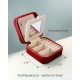 Travel Jewelry Box Organizer | Travel Jewelry Case, Jewelry Travel Organizer | Small Jewelry Box for Women, Jewelry Travel Case | Earring Organizer with Mirror