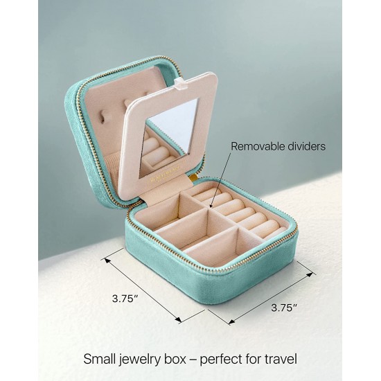 Travel Jewelry Box Organizer, Travel Jewelry Case, Jewelry Travel Organizer, Small Jewelry Box for Women, Jewelry Travel Case