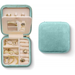 Travel Jewelry Box Organizer | Travel Jewelry Case, Jewelry Travel Organizer | Small Jewelry Box for Women, Jewelry Travel Case | Earring Organizer with Mirror Travel Jewelry Box Organizer | Travel Jewelry Case, Jewelry Travel Organizer | Small Jewelry Box for Women, Jewelry Travel Case | Earring Organizer with Mirror