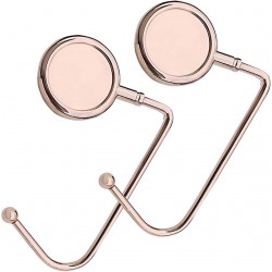 2 Pack Purse Hooks for Table and Bars,Long Instant Purse Hanger Organizers Hooks Handbag Holder Pocketbook Holder Bag Storage for Desk Bag Hook,Purse Table Hook Hanger Bag,Table Purse Hanger Hook Tables