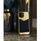 Real Gold Plated iPhone 14 Pro & 14 Pro Max Cases  Custom Metal Luxury Gold Plated iPhone  Case,Gold Protective Cover Bumper for iPhone 13 12 Series