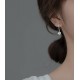 925 Sterling Silver Flower Chain Drop Earrings Hoop for Women Teen Girls Huggie Hoop Dangle Earrings Chain