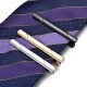 3 Pack Tie Clips for Men, Classic Tie Clip Silver Gold Black Necktie Tie Bar Pinch Clips Suitable for Wedding Anniversary Business