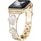 Cute Luxury Metal Zirconic Slim Glitter Watch Band For Apple Watch 38mm 40mm 42mm 44mm 41mm 45mm 49mm for Women Bling