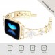 Cute Luxury Metal Zirconic Slim Glitter Watch Band For Apple Watch 38mm 40mm 42mm 44mm 41mm 45mm 49mm for Women Bling