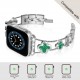 Cute Luxury Metal Zirconic Diamond Slim Glitter Watch Band for Apple Watch 38mm 40mm 42mm 44mm,Women Bling Band for iWatch