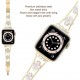 Cute Luxury Metal Zirconic Diamond Slim Glitter Watch Band for Apple Watch 38mm 40mm 42mm 44mm,Women Bling Band for iWatch