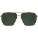 Retro Oversized Square Polarized Sunglasses for Women Men Vintage Shades UV400 Classic Large Metal Sun Glasses