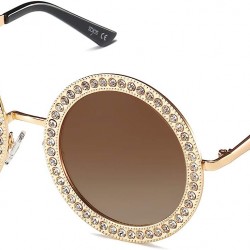 Shining Oversized Round Rhinestone Sunglasses  Shining Oversized Round Rhinestone Sunglasses