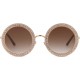 Shining Oversized Round Rhinestone Sunglasses