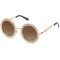 Shining Oversized Round Rhinestone Sunglasses 