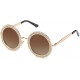 Shining Oversized Round Rhinestone Sunglasses