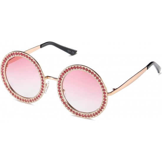 Shining Oversized Round Rhinestone Sunglasses