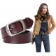 Fashion Womens Genuine Leather Belt, Cowhide Waist Belt with Pin Buckle for Jeans Pants