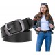 Fashion Womens Genuine Leather Belt, Cowhide Waist Belt with Pin Buckle for Jeans Pants