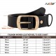 Fashion Womens Genuine Leather Belt, Cowhide Waist Belt with Pin Buckle for Jeans Pants