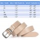 Fashion Womens Genuine Leather Belt, Cowhide Waist Belt with Pin Buckle for Jeans Pants