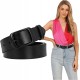 Fashion Womens Genuine Leather Belt, Cowhide Waist Belt with Pin Buckle for Jeans Pants