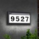 Solar Address Sign Lighted Address Numbers Outdoor Waterproof Illuminated LED Address Plaque House Numbers for Outside Solar Address Sign Lighted Address Numbers Outdoor Waterproof Illuminated LED Address Plaque House Numbers for Outside