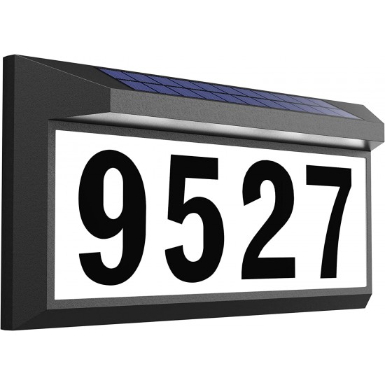 Solar Address Sign Lighted Address Numbers Outdoor Waterproof Illuminated LED Address Plaque House Numbers for Outside Solar Address Sign Lighted Address Numbers Outdoor Waterproof Illuminated LED Address Plaque House Numbers for Outside