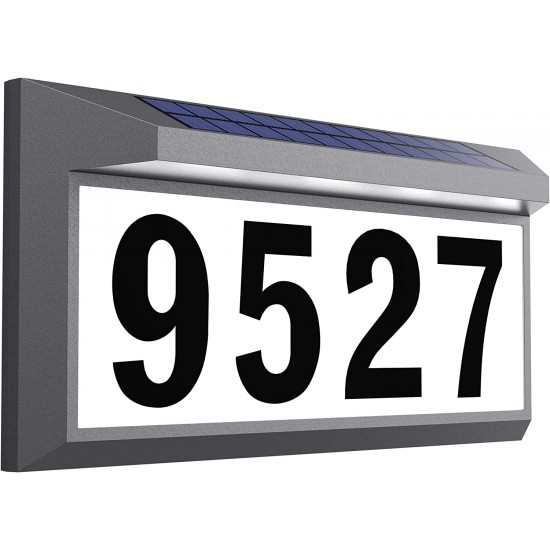 Solar Address Sign Lighted Address Numbers Outdoor Waterproof Illuminated LED Address Plaque House Numbers for Outside Solar Address Sign Lighted Address Numbers Outdoor Waterproof Illuminated LED Address Plaque House Numbers for Outside
