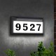 Solar Address Sign Lighted Address Numbers Outdoor Waterproof Illuminated LED Address Plaque House Numbers for Outside Solar Address Sign Lighted Address Numbers Outdoor Waterproof Illuminated LED Address Plaque House Numbers for Outside