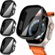 3 Pack Privacy Screen Protector Case for Apple Watch Ultra SE Series 8 7 6 5 4 3 2 1, Anti-Peeping Ultra-Thin Tempered Glass Case Cover for iWatch 49mm 45mm 44mm 41mm 40mm 42mm 3 Pack Privacy Screen Protector Case for Apple Watch Ultra SE Series 8 7 6 5 4 3 2 1, Anti-Peeping Ultra-Thin Tempered Glass Case Cover for iWatch 49mm 45mm 44mm 41mm 40mm 42mm