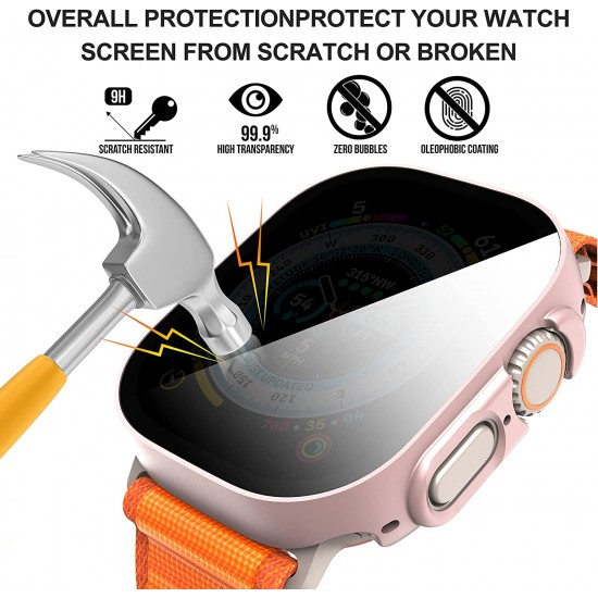 3 Pack Privacy Screen Protector Case for Apple Watch Ultra SE Series 8 7 6 5 4 3 2 1, Anti-Peeping Ultra-Thin Tempered Glass Case Cover for iWatch 49mm 45mm 44mm 41mm 40mm 42mm 3 Pack Privacy Screen Protector Case for Apple Watch Ultra SE Series 8 7 6 5 4 3 2 1, Anti-Peeping Ultra-Thin Tempered Glass Case Cover for iWatch 49mm 45mm 44mm 41mm 40mm 42mm