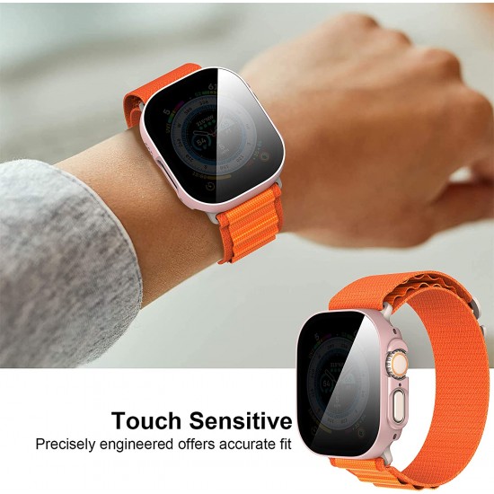 3 Pack Privacy Screen Protector Case for Apple Watch Ultra SE Series 8 7 6 5 4 3 2 1, Anti-Peeping Ultra-Thin Tempered Glass Case Cover for iWatch 49mm 45mm 44mm 41mm 40mm 42mm 3 Pack Privacy Screen Protector Case for Apple Watch Ultra SE Series 8 7 6 5 4 3 2 1, Anti-Peeping Ultra-Thin Tempered Glass Case Cover for iWatch 49mm 45mm 44mm 41mm 40mm 42mm