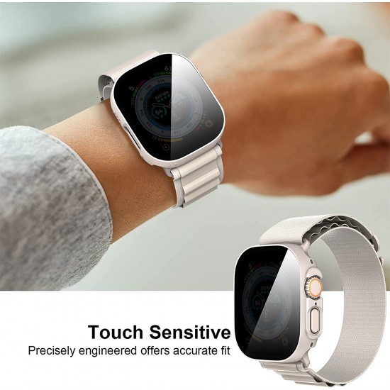3 Pack Privacy Screen Protector Case for Apple Watch Ultra SE Series 8 7 6 5 4 3 2 1, Anti-Peeping Ultra-Thin Tempered Glass Case Cover for iWatch 49mm 45mm 44mm 41mm 40mm 42mm 3 Pack Privacy Screen Protector Case for Apple Watch Ultra SE Series 8 7 6 5 4 3 2 1, Anti-Peeping Ultra-Thin Tempered Glass Case Cover for iWatch 49mm 45mm 44mm 41mm 40mm 42mm