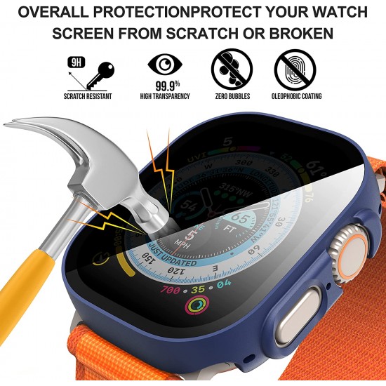 3 Pack Privacy Screen Protector Case for Apple Watch Ultra SE Series 8 7 6 5 4 3 2 1, Anti-Peeping Ultra-Thin Tempered Glass Case Cover for iWatch 49mm 45mm 44mm 41mm 40mm 42mm 3 Pack Privacy Screen Protector Case for Apple Watch Ultra SE Series 8 7 6 5 4 3 2 1, Anti-Peeping Ultra-Thin Tempered Glass Case Cover for iWatch 49mm 45mm 44mm 41mm 40mm 42mm