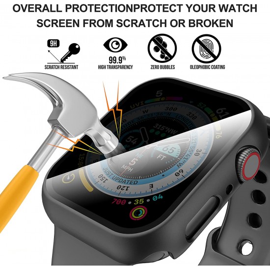 3 Pack Privacy Screen Protector Case for Apple Watch Ultra SE Series 8 7 6 5 4 3 2 1, Anti-Peeping Ultra-Thin Tempered Glass Case Cover for iWatch 49mm 45mm 44mm 41mm 40mm 42mm 3 Pack Privacy Screen Protector Case for Apple Watch Ultra SE Series 8 7 6 5 4 3 2 1, Anti-Peeping Ultra-Thin Tempered Glass Case Cover for iWatch 49mm 45mm 44mm 41mm 40mm 42mm
