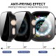 3 Pack Privacy Screen Protector Case for Apple  Watch Ultra SE Series 8 7 6 5 4 3 2 1, Anti-Peeping Ultra-Thin Tempered Glass Case Cover for iWatch 49mm 45mm 44mm 41mm 40mm 42mm