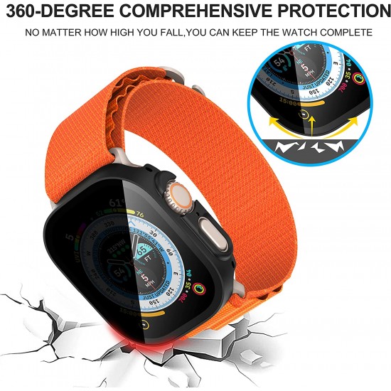 3 Pack Privacy Screen Protector Case for Apple Watch Ultra SE Series 8 7 6 5 4 3 2 1, Anti-Peeping Ultra-Thin Tempered Glass Case Cover for iWatch 49mm 45mm 44mm 41mm 40mm 42mm 3 Pack Privacy Screen Protector Case for Apple Watch Ultra SE Series 8 7 6 5 4 3 2 1, Anti-Peeping Ultra-Thin Tempered Glass Case Cover for iWatch 49mm 45mm 44mm 41mm 40mm 42mm