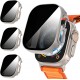 3 Pack Privacy Screen Protector Case for Apple Watch Ultra SE Series 8 7 6 5 4 3 2 1, Anti-Peeping Ultra-Thin Tempered Glass Case Cover for iWatch 49mm 45mm 44mm 41mm 40mm 42mm 3 Pack Privacy Screen Protector Case for Apple Watch Ultra SE Series 8 7 6 5 4 3 2 1, Anti-Peeping Ultra-Thin Tempered Glass Case Cover for iWatch 49mm 45mm 44mm 41mm 40mm 42mm