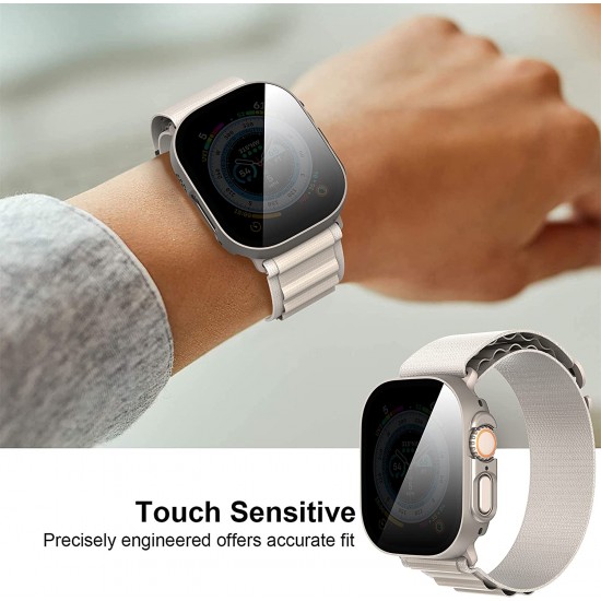 3 Pack Privacy Screen Protector Case for Apple Watch Ultra SE Series 8 7 6 5 4 3 2 1, Anti-Peeping Ultra-Thin Tempered Glass Case Cover for iWatch 49mm 45mm 44mm 41mm 40mm 42mm 3 Pack Privacy Screen Protector Case for Apple Watch Ultra SE Series 8 7 6 5 4 3 2 1, Anti-Peeping Ultra-Thin Tempered Glass Case Cover for iWatch 49mm 45mm 44mm 41mm 40mm 42mm