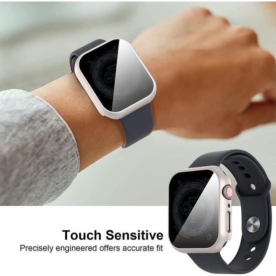 3 Pack Privacy Screen Protector Case for Apple Watch Ultra SE Series 8 7 6 5 4 3 2 1, Anti-Peeping Ultra-Thin Tempered Glass Case Cover for iWatch 49mm 45mm 44mm 41mm 40mm 42mm 3 Pack Privacy Screen Protector Case for Apple Watch Ultra SE Series 8 7 6 5 4 3 2 1, Anti-Peeping Ultra-Thin Tempered Glass Case Cover for iWatch 49mm 45mm 44mm 41mm 40mm 42mm
